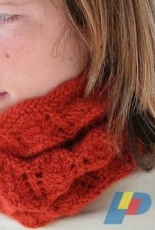 Ridged Lace Cowl by Elinor Brown -Free