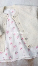 Princess Charlotte baby cardigan by Little French Knits -English, French
