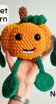 Greene crafts toys _ no sew pumpkin plush toy _ English
