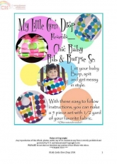 My Little Cum Drop-Chic Baby Bib & Burpie Set
