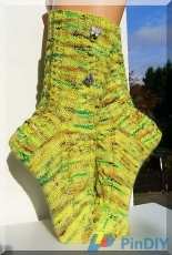 Wiesenzopf Socks by Micha Klein/Wolletraum -Eng.,German-Free