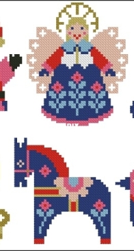 Cosy Christmas Characters by Emma Congdon from Merry Stitchmas PCS + XSD