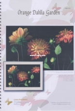 I love Crossstitch ILCS PBD-012 - Orange Dahlia Garden