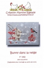 Création Martine Rigeade 1062 - Bunny Dans la Neige