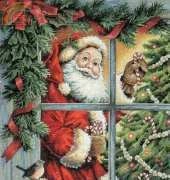 Dimensions - The Gold Collection 8734 Candy Cane Santa XSD
