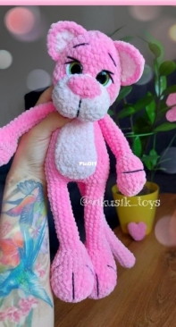 Vikusik toys - Viktoriya Kravchenko - Виктория Кравченко - Pink Panther - Розовая пантера - Russian