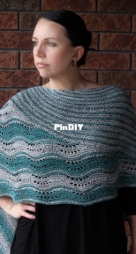 Tidal Wave Shawl by Lisa Mutch