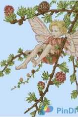 The Larch Fairy from The Ultimate Forest Friends Cross Stitch Collection 2014