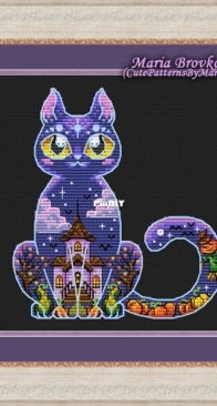 Cat Spirit of Halloween by Maria Brovko