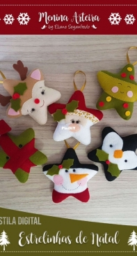 Menina Arteira - Estrelinhas de Natal - Xmas Stars - Portuguese