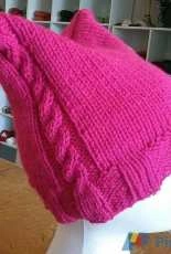 Cabled Ears Hat by Robyn M. Schrager-Free