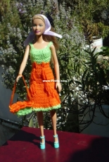 Maguinda Bolsón - Micaela dress and bag set for dolls
