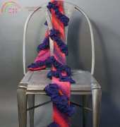 Ruffled Diagonal Scarf by Barry Klein