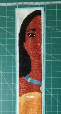 Pocahontas bookmark cross stitch