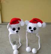 Desert Diamond Crochet - Rebecca Goldsmith- Christmas polar bear  hat