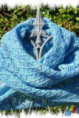 Icey Isabel Shawl by Claudia Nelson/ CoonieKnits Designs-English,German-Free