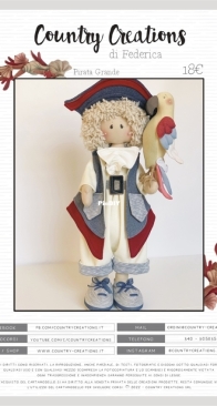 Country Creations di Federica - Big Pirate - Pirata Grande - Italian