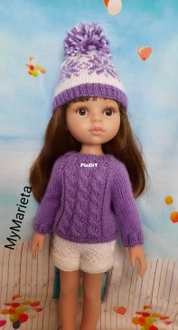 Outfit Paola Reina Sweater Short and Hat