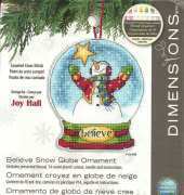 Dimensions 08904 Believe Snow Globe Ornament