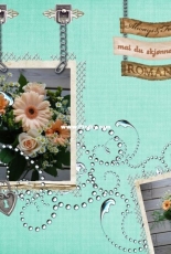 Digital scrapbooking - flower bouquet