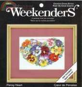 Needlework Design 03631 Weekenders - Pansy Heart