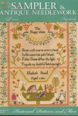 Sampler and Antique Needlework Quarterly SANQ - Vol.56 - Fall 2009