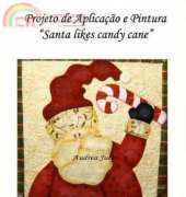 Andrea July - Santa likes candy cane