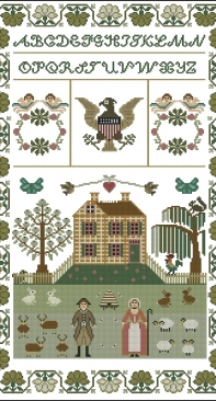 Liberty sampler by Sally Hesket XSD