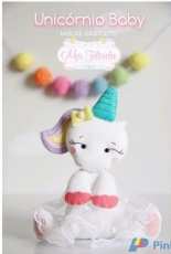 Meu Feltrinho - Unicórnio / Unicorn Felt Pattern - Portuguese - Free