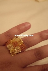 Anillo base forrada amarillo