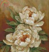 I Love Crossstitch BM007-White Peonies