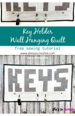 Shes So Creative - Key Holder Wall Hanging Quilt - Free