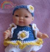 Melanie -5 Inch Doll Dress Combo