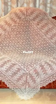 Sydney Opera House Heirloom Lace Shawl by Mrs Rose Designs