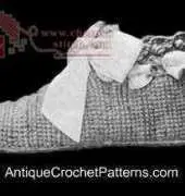 Antique Crochet Patterns- Ladies Slipper Vintage Bedroom Patterns