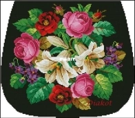 Berlin Woolwork - Bouquet of lilies