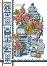 Needle Treasures 03059 Oriental Vases