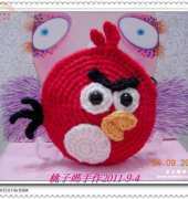 Red Angry Birds Coin Purse - Chinese