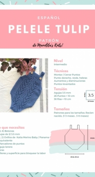 Pelele Tulip - Manolitas Knits - Spanish