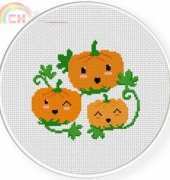 Daily Cross Stitch - Happy Pumpkins
