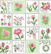 UB Design 904 Blumeninchies Rose PCS