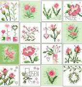 UB Design 904 Blumeninchies Rose PCS