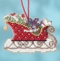 Mill Hill - Sleigh Ride MH16-1734 Evergreen Sleigh XSD