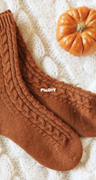 Pumpkins & Spice Socks by This Handmade Life