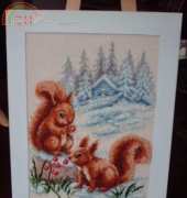 squirels in snow vervaco