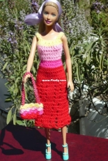 Maguinda Bolsón - Sara dress and bag set for dolls