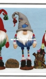 Happy Heart Patterns HHF-494 Roly Poly Standing Gnomes