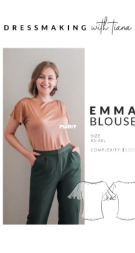 Dressmaking Amore - Emma Blouse - Sizes XS-4XL
