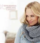 Moss Stitch Snood by Rico Design - Free