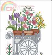 The Vermillion Stitchery Flower Cart XSD